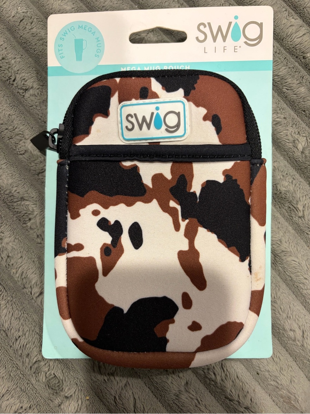 Swig Life Brown Cow 🐮 Mega Mug Pouch - Insulated Case